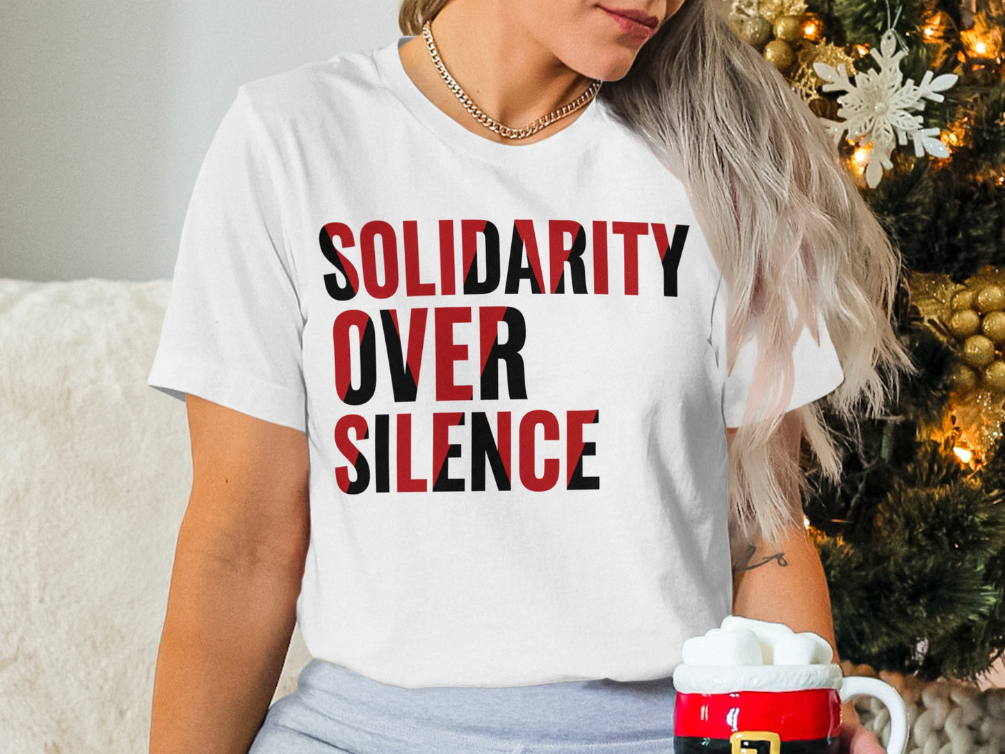 Solidarity Over Silence Statement T-shirt