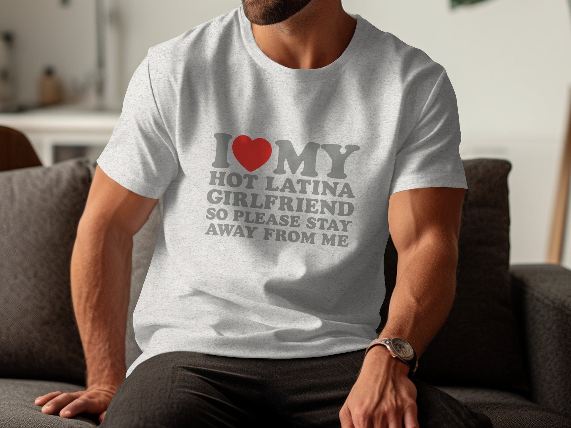 I Love My Hot Latina Girlfriend Graphic T-shirt Product