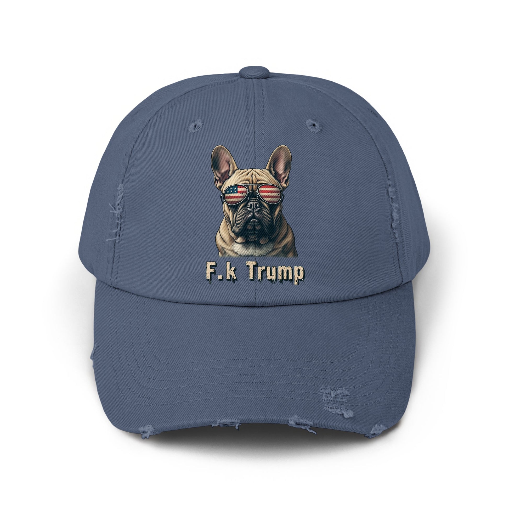F k Trump French Bulldog Hat Embroidered Cap product