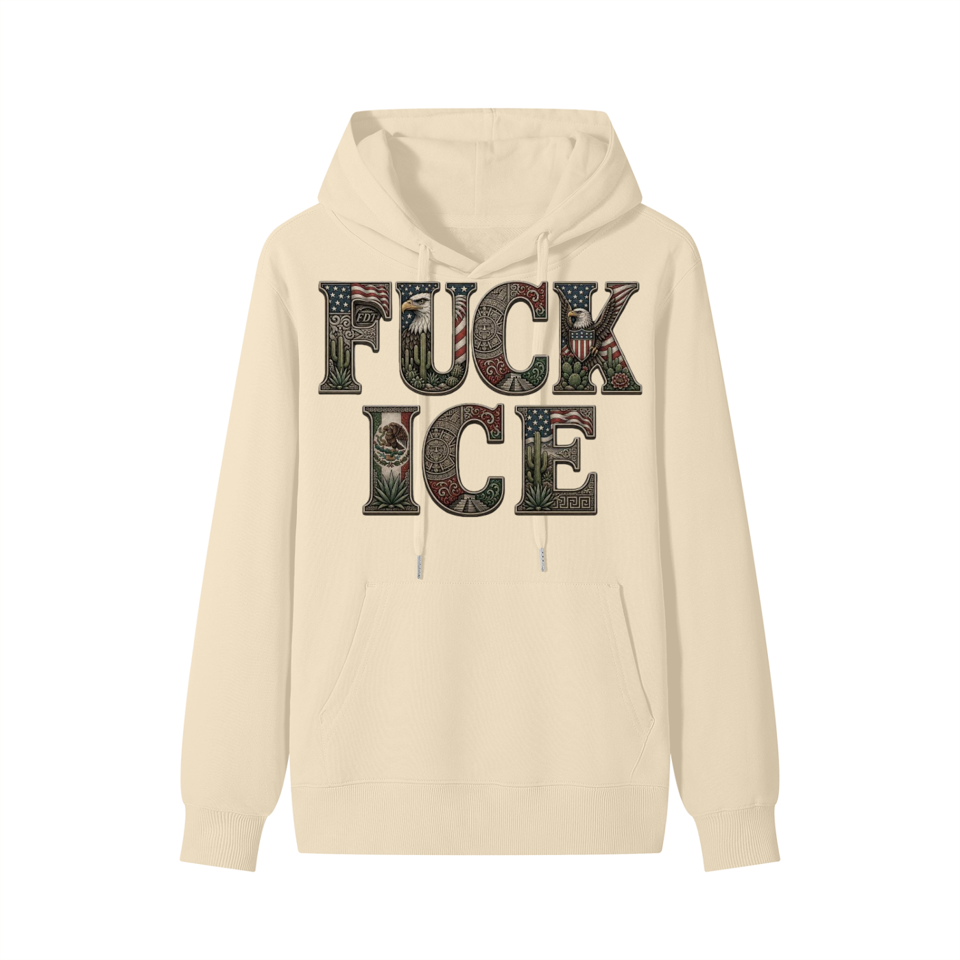 Fuck Ice & Amexican Pride Classic Unisex Cotton Hoodie