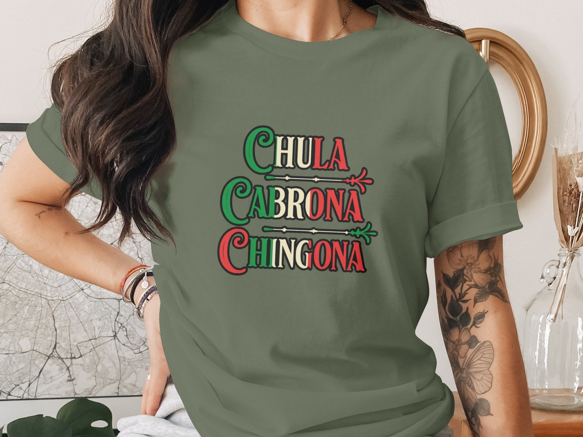 Chula Cabrona Chingona Graphic Statement T-shirt product type