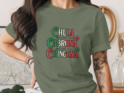 Chula Cabrona Chingona Graphic Statement T-shirt product type