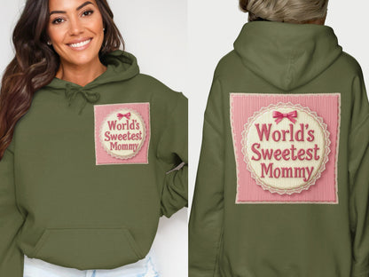 World's Sweetest Mommy Print Hoodie Sweatshirt product type