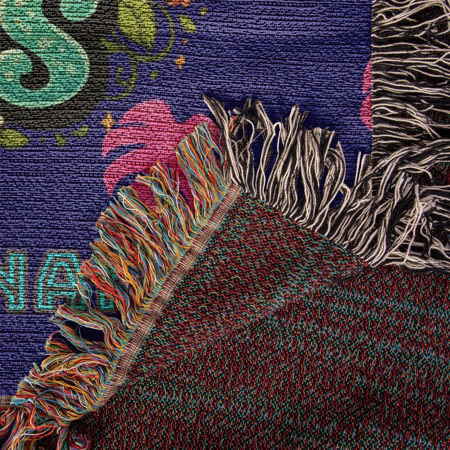 Custom Mother's blanket, add your personalization to Woven Blanket, amazing quality