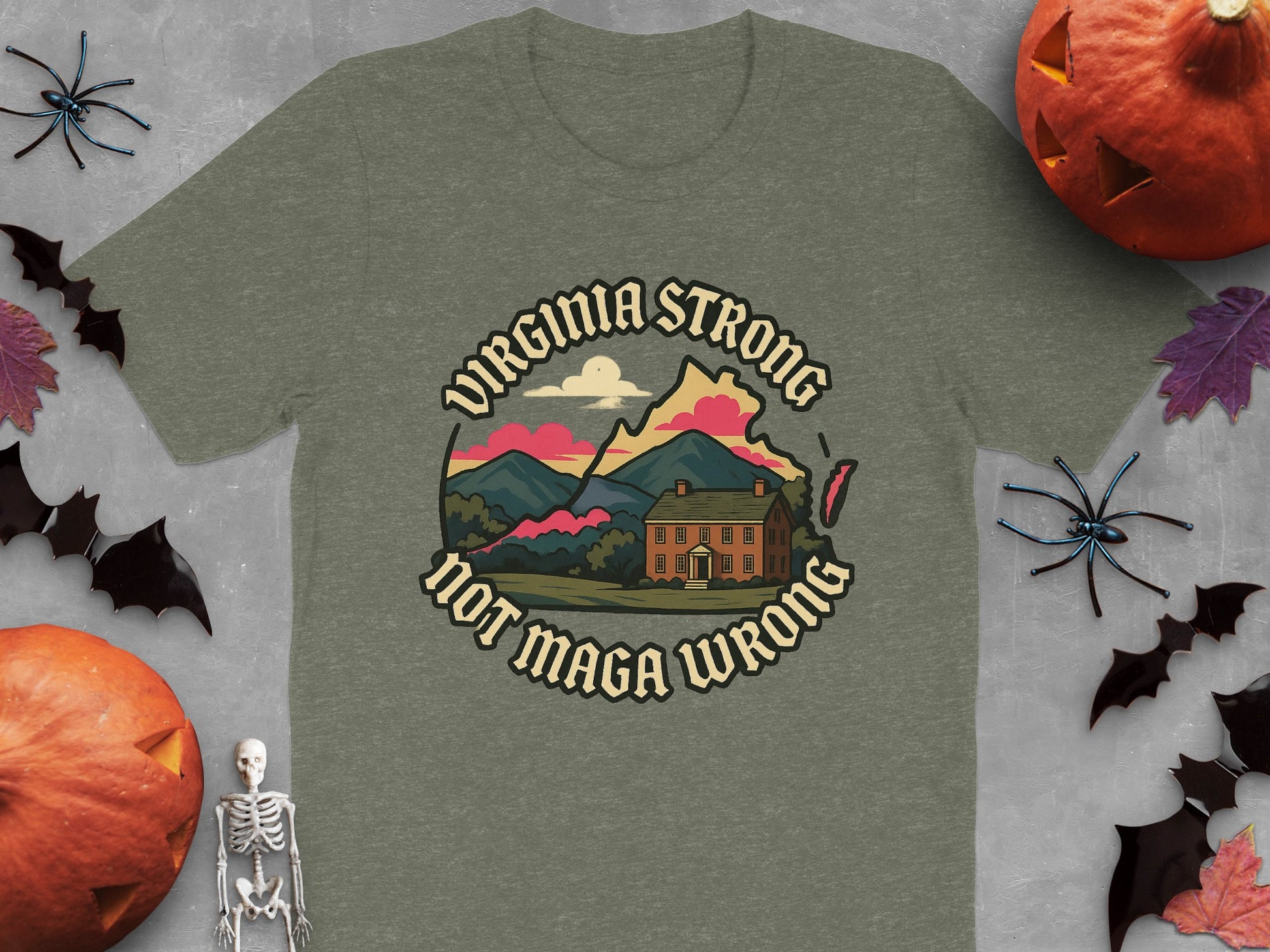 Virginia Strong Not Maga Wrong Graphic T-shirt product type