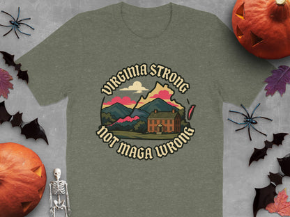 Virginia Strong Not Maga Wrong Graphic T-shirt product type