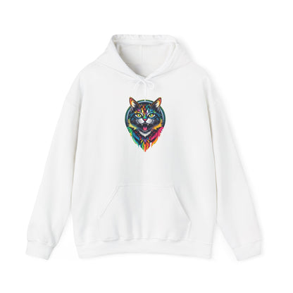 Pride hoodie Colorful Cat Design Unisex Hoodie – Cozy & Vibrant Sweatshirt for Animal Lovers