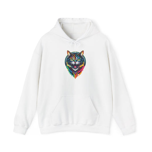 Pride hoodie Colorful Cat Design Unisex Hoodie – Cozy & Vibrant Sweatshirt for Animal Lovers
