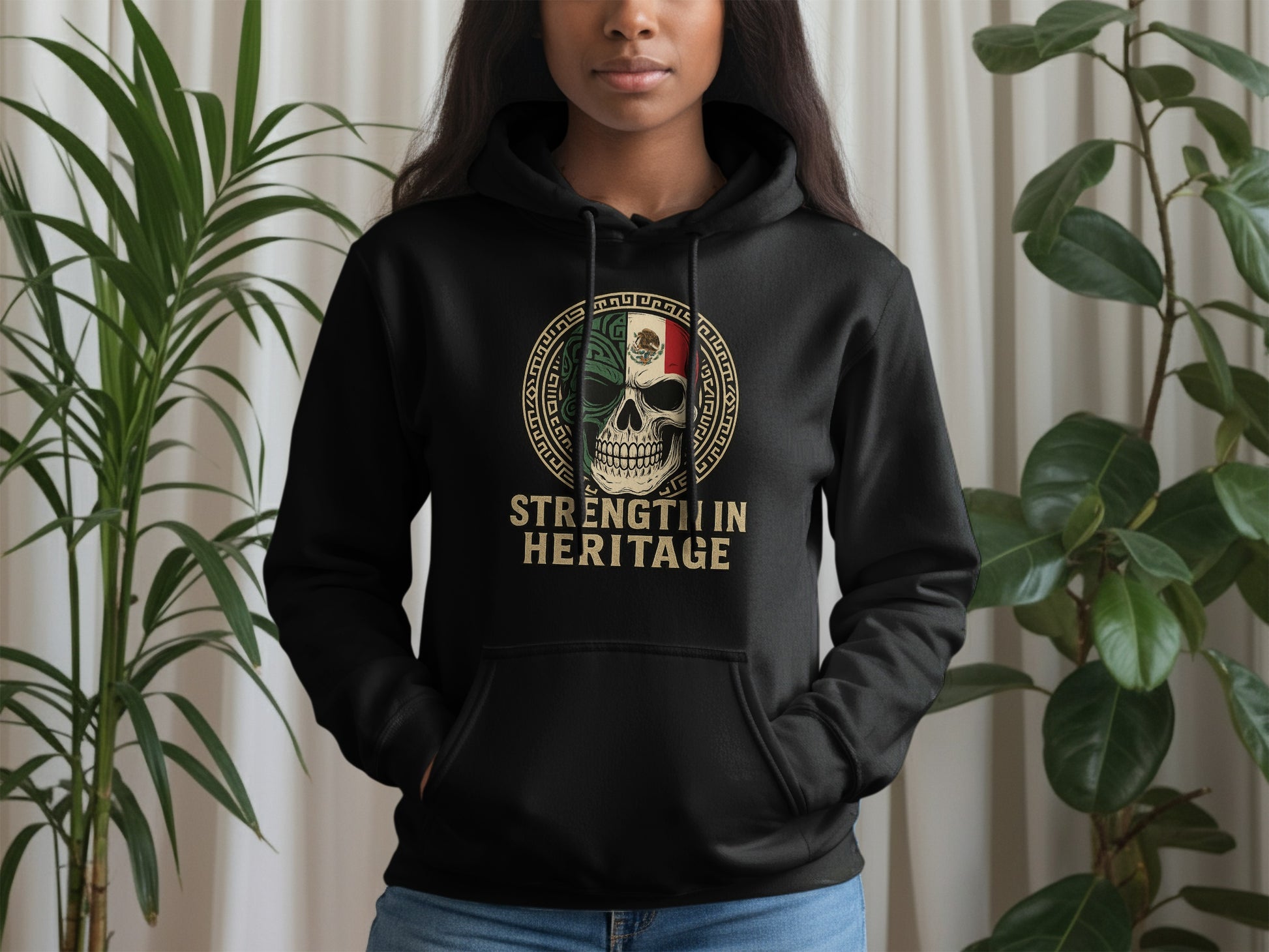 Strength in Heritage Skull Hoodie Product