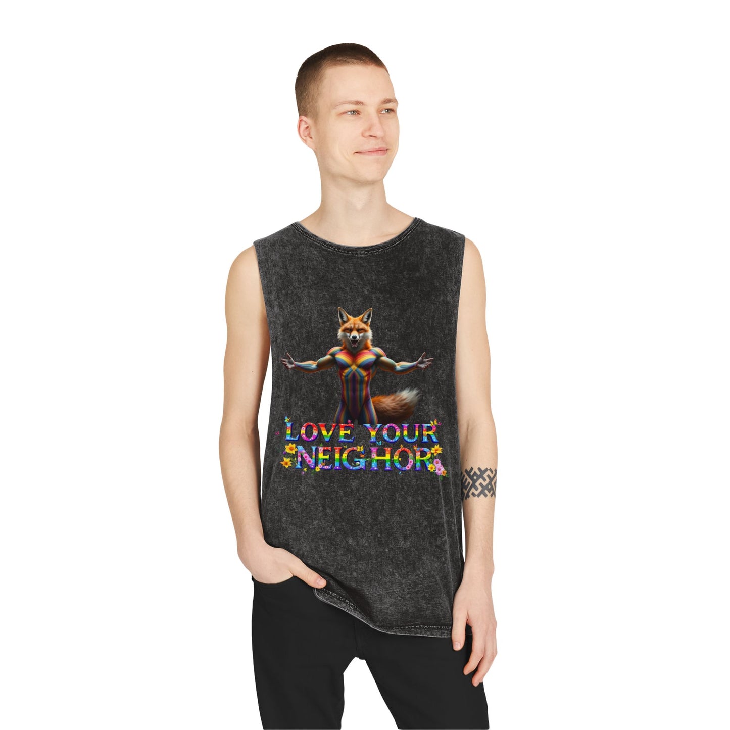 Unisex Stonewash Tank Top