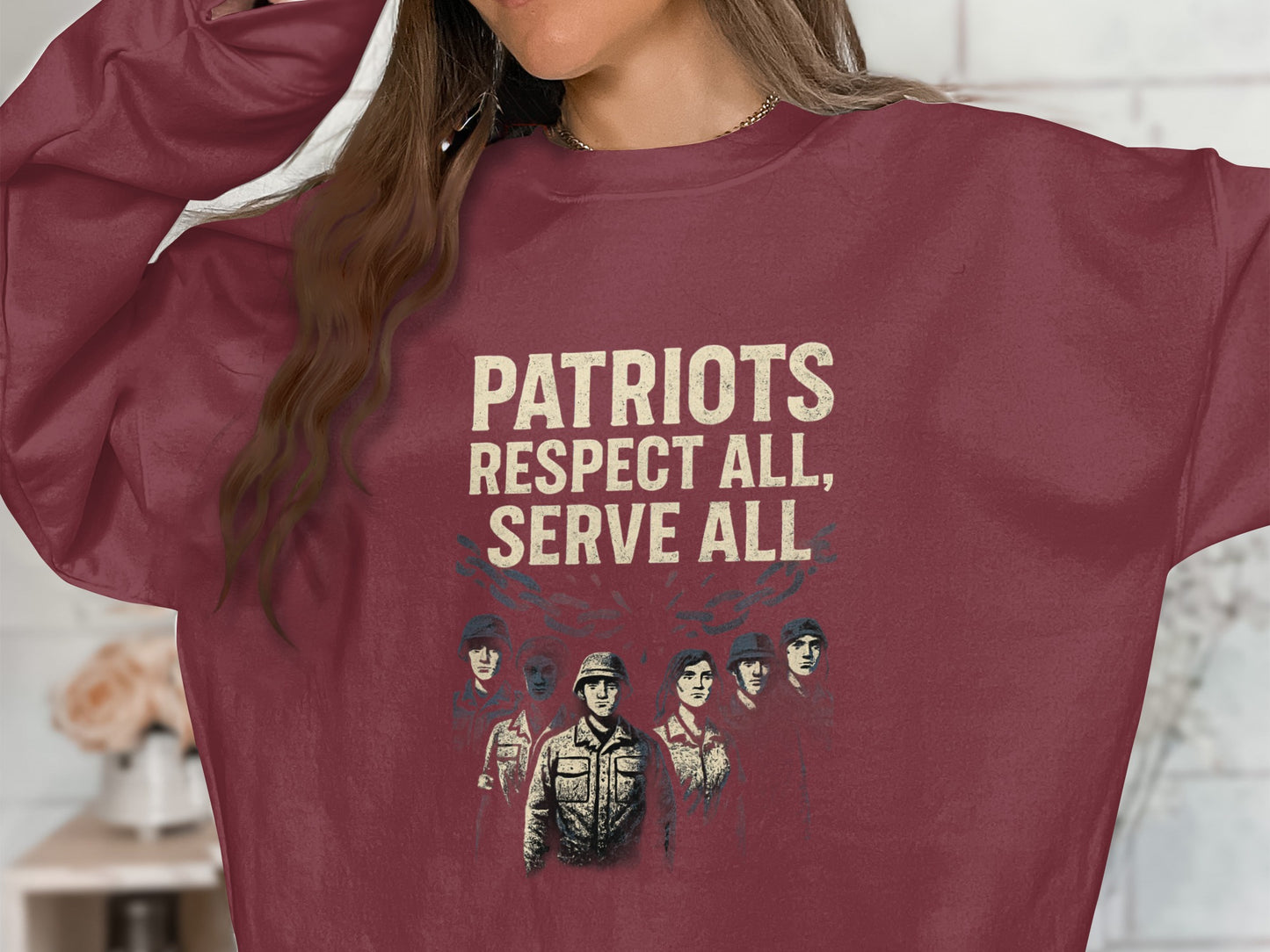 Patriots Respect All Serve All Bold Statement product type
