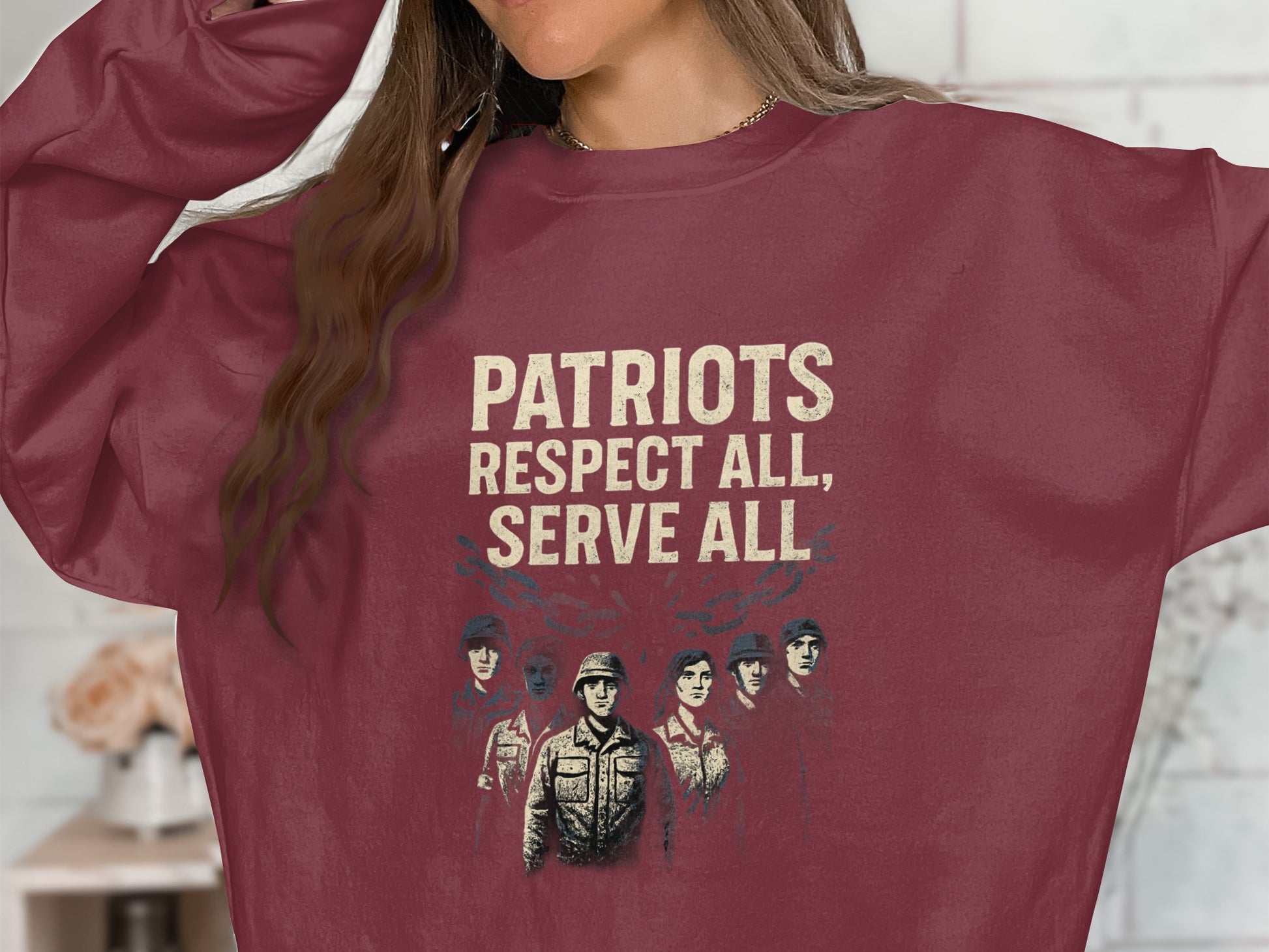 Patriots Respect All Serve All Bold Statement product type