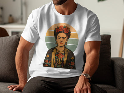 Frida Kahlo Peace Symbol Graphic Art Shirt product