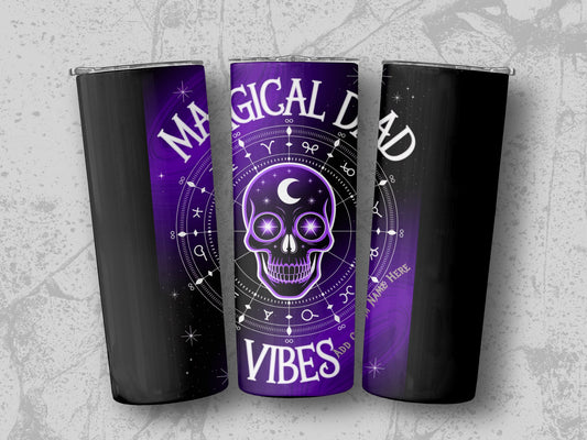 Magical Dead Vibes Skull Design Tumbler product