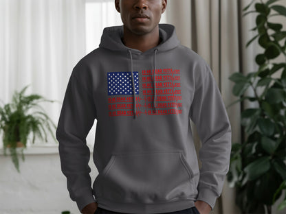 American Flag Graphic Hoodie Casual Fashion product