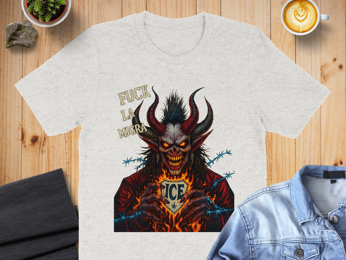 Demonic Monster Graphic Tee Statement T-shirt product