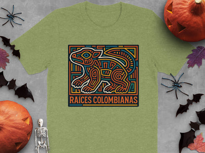 Raíces Colombianas Unique Green Design T-shirt product