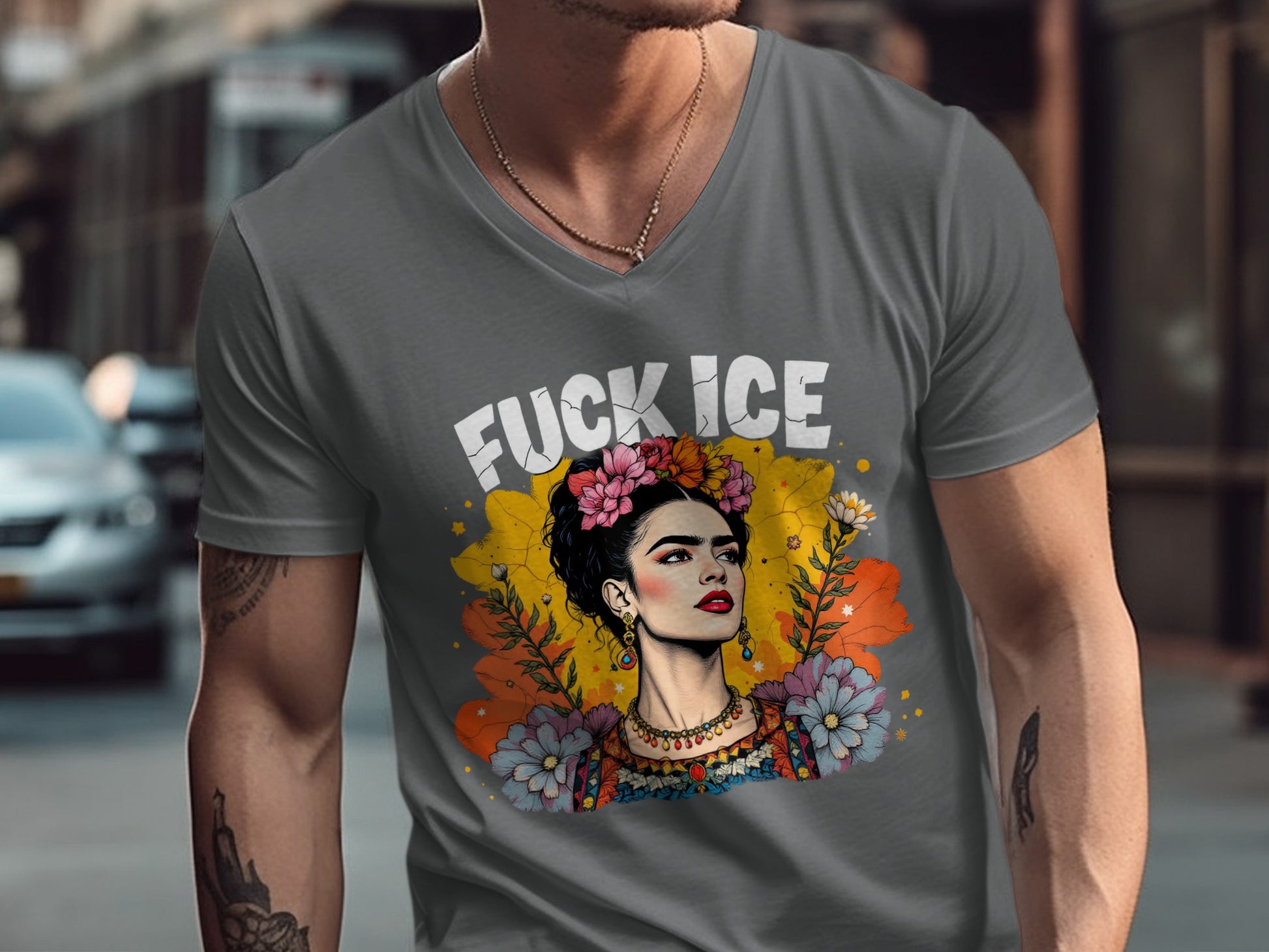 Inspirational Frida Kahlo Graphic Design Shirt