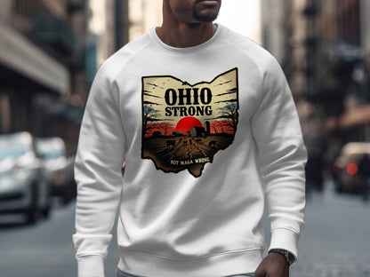 Ohio Strong Not Maga Wrong Sweatshirt for Sale