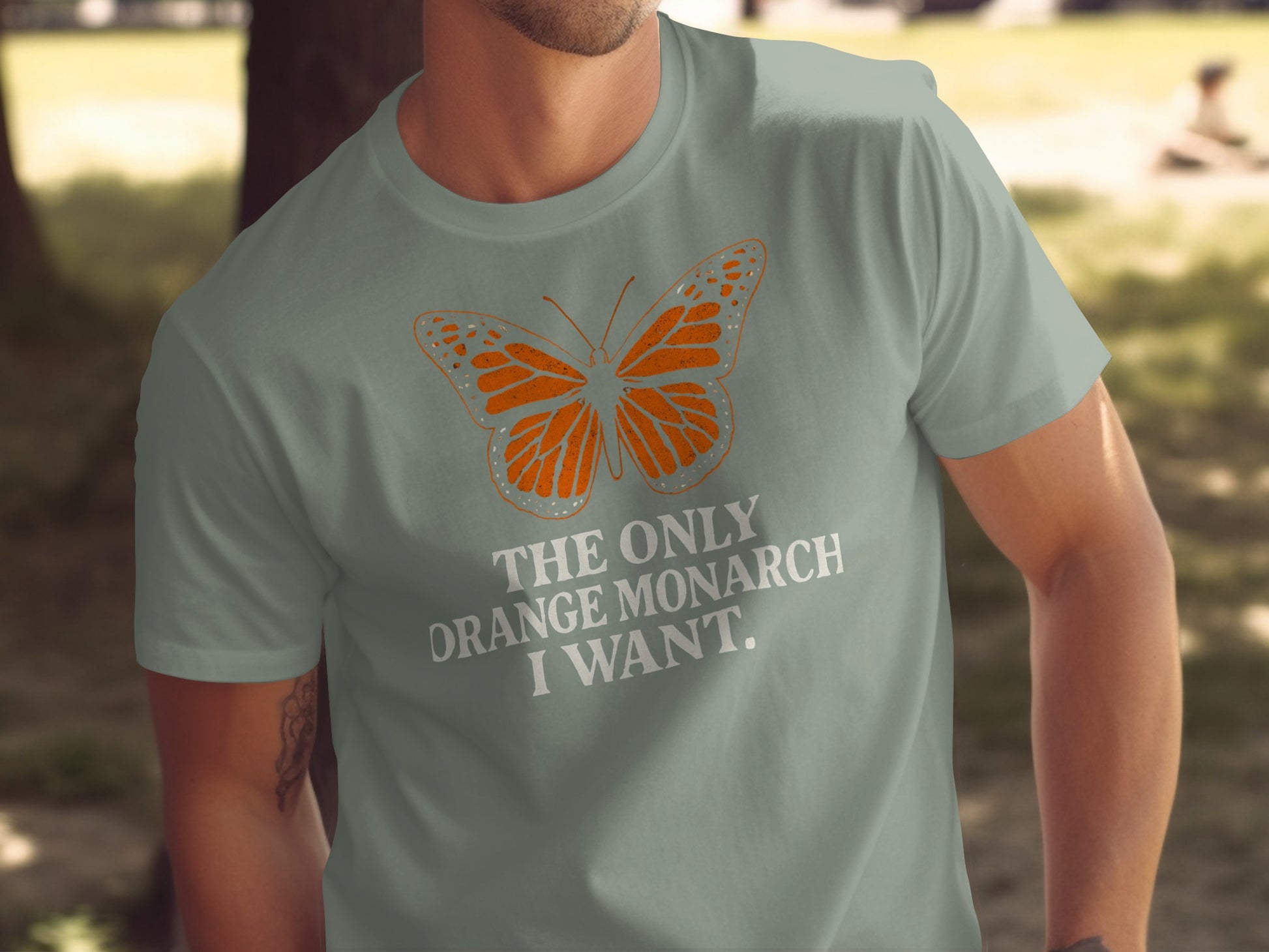 The Only Orange Monarch I Want Printed T-shirt