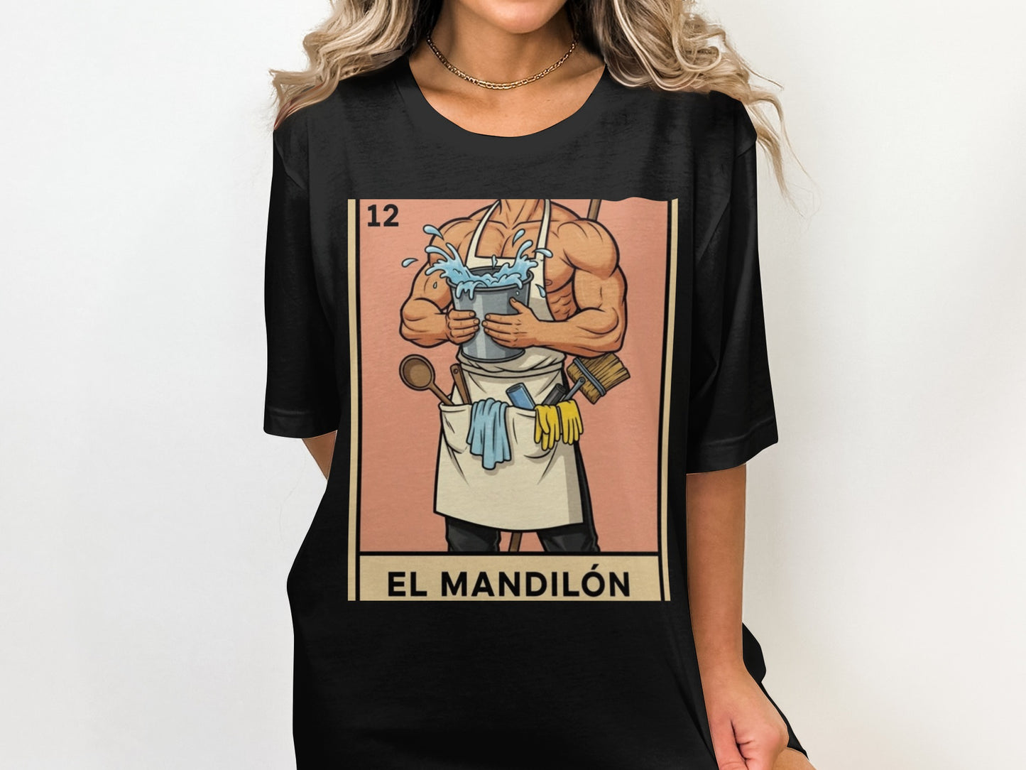 El Mandilón Cartoon Character Print T-Shirt product