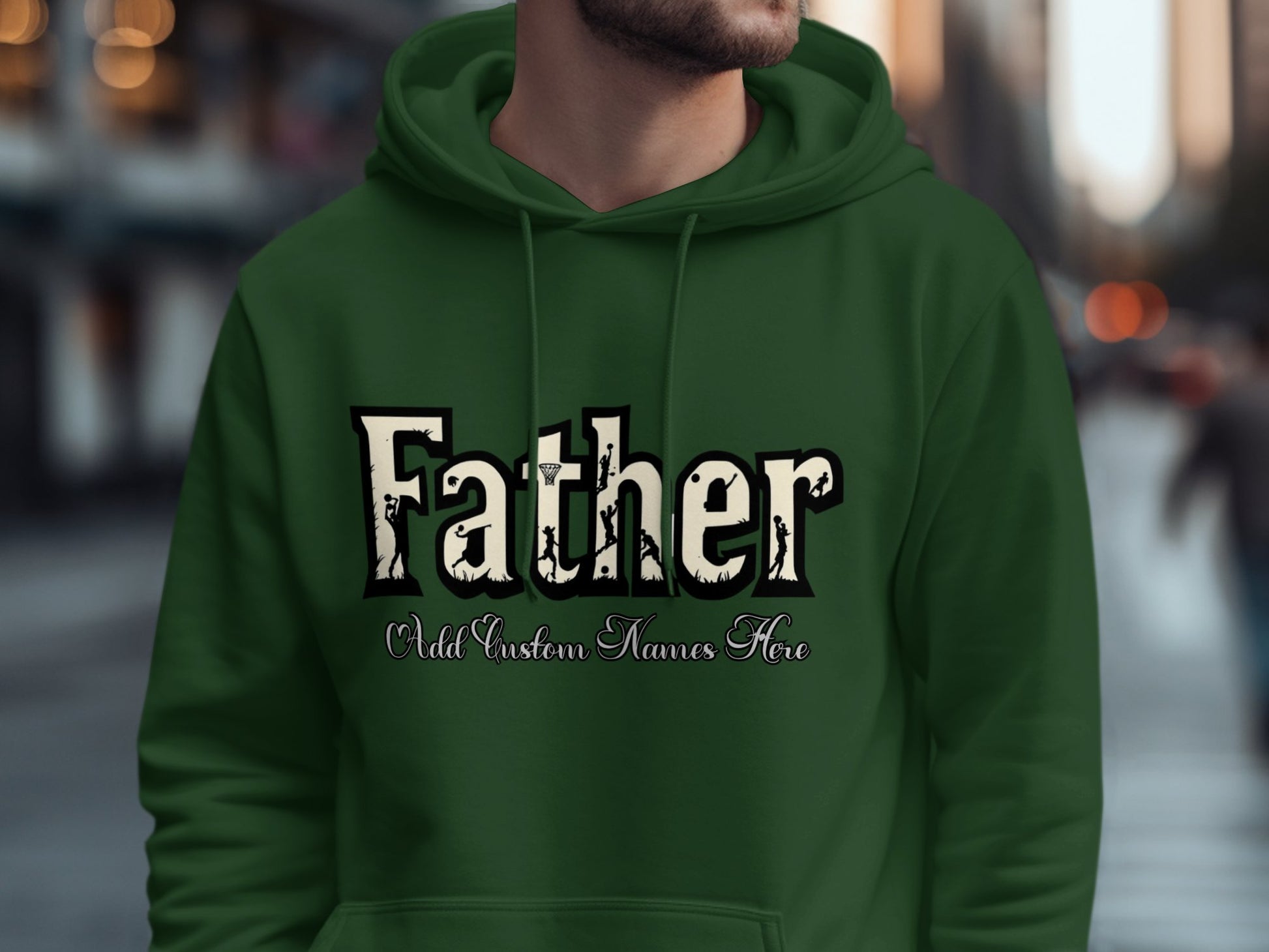 Father Add Custom Names Here Hoodie product