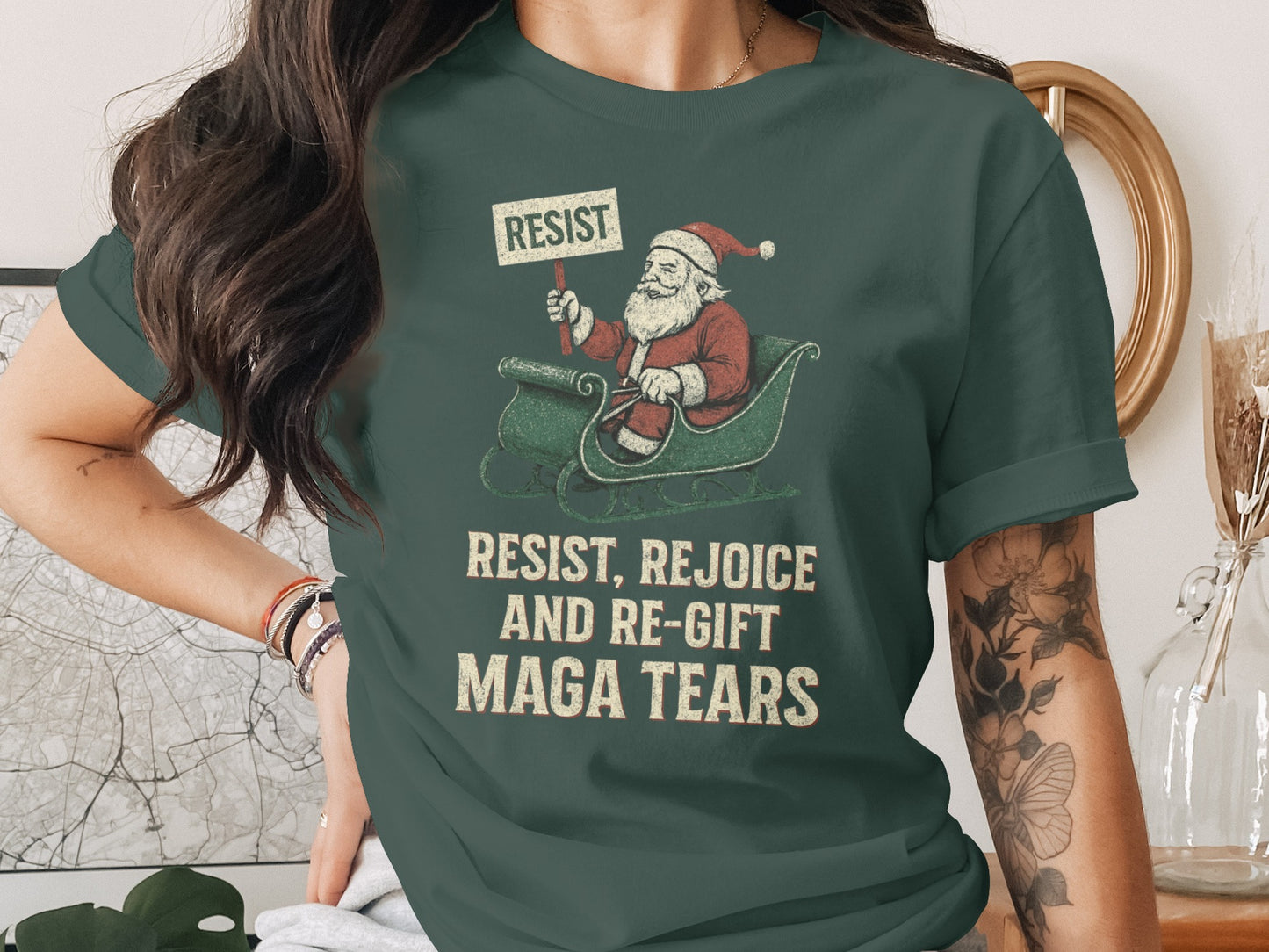 Resist Rejoice and Re-gift Maga Tears Shirt