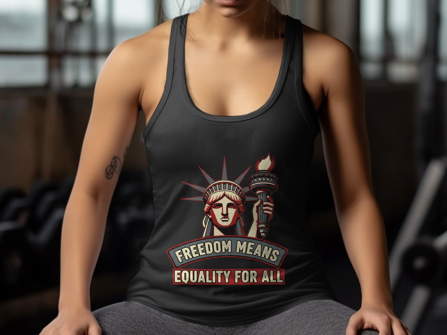 Freedom Means Equality For All Graphic Tank Top