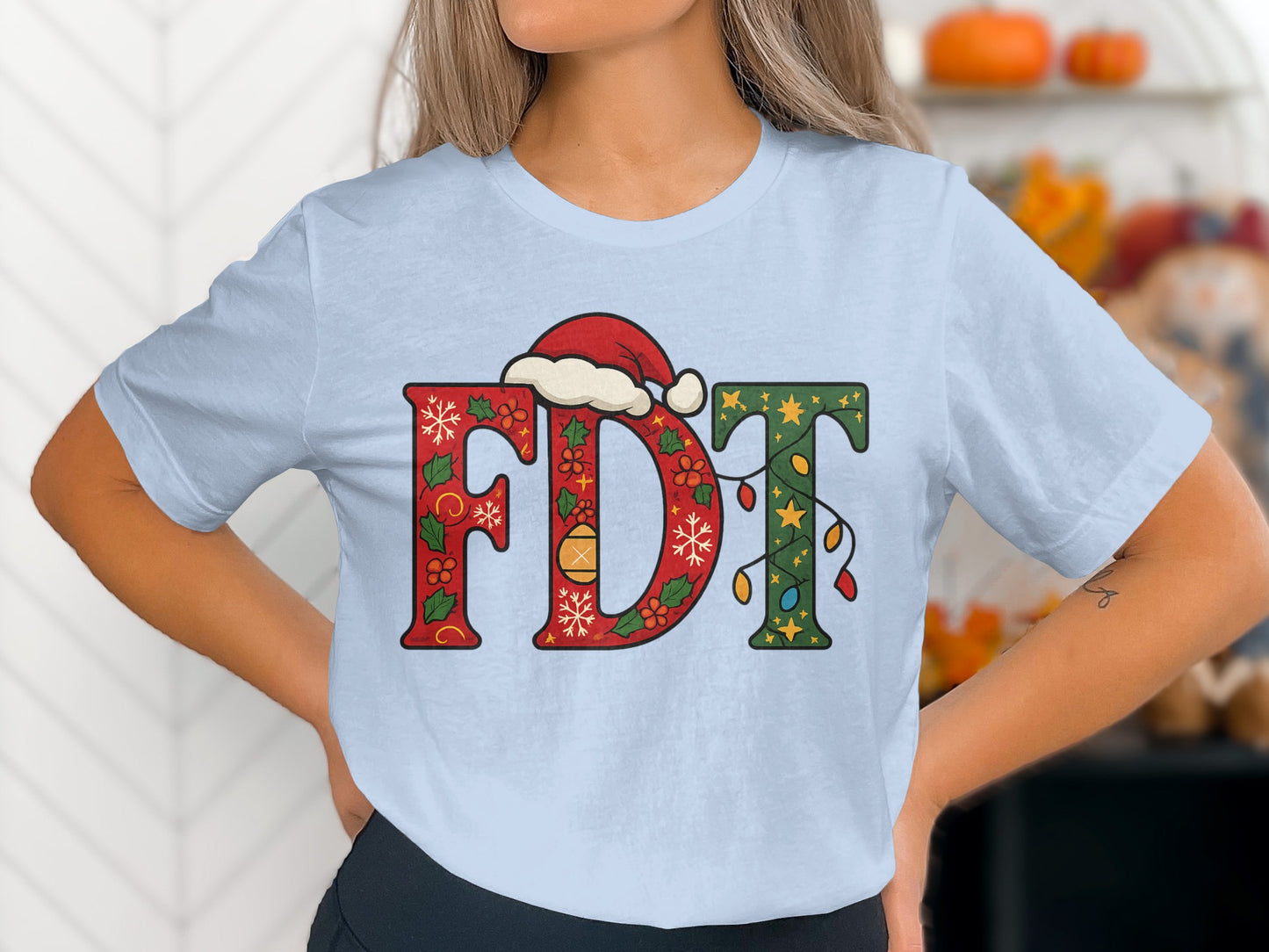 Christmas Themed Cheerful FDT Festive Shirt