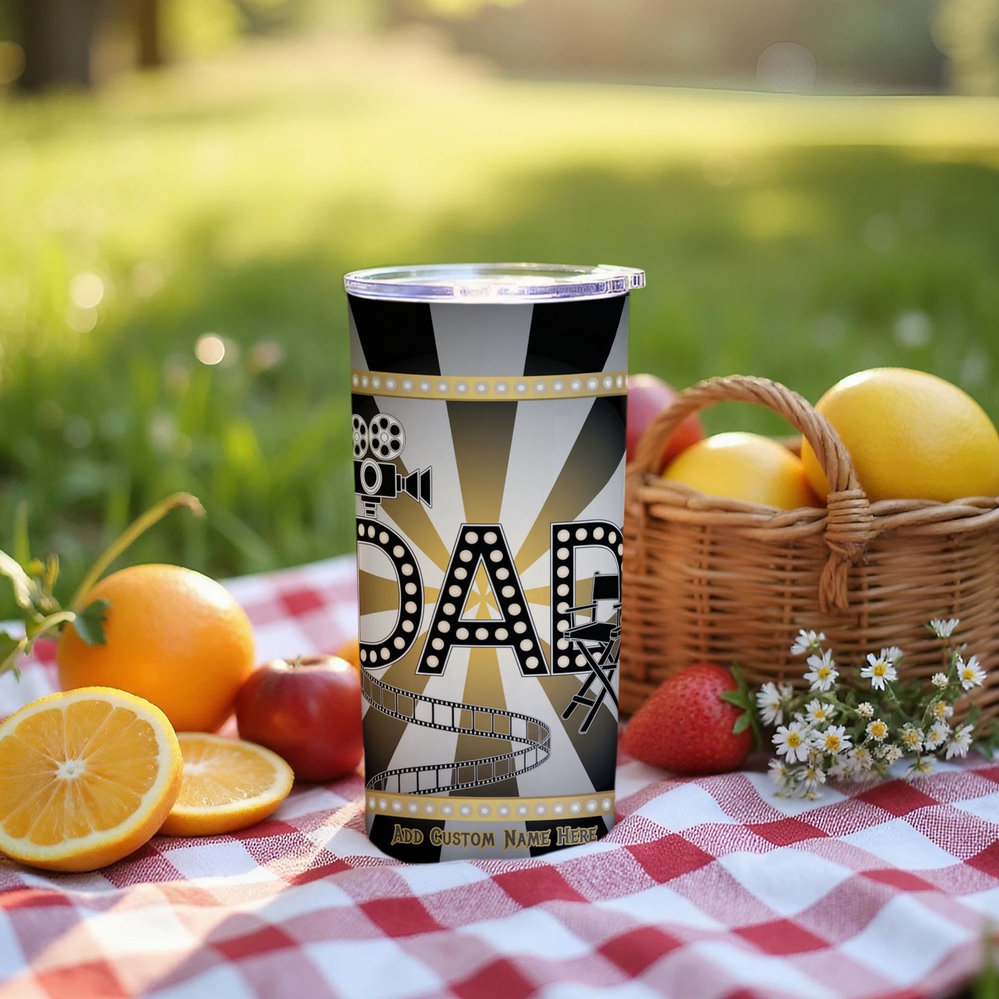 Custom Dad Movie Theme Tumbler Personalized Gift product type