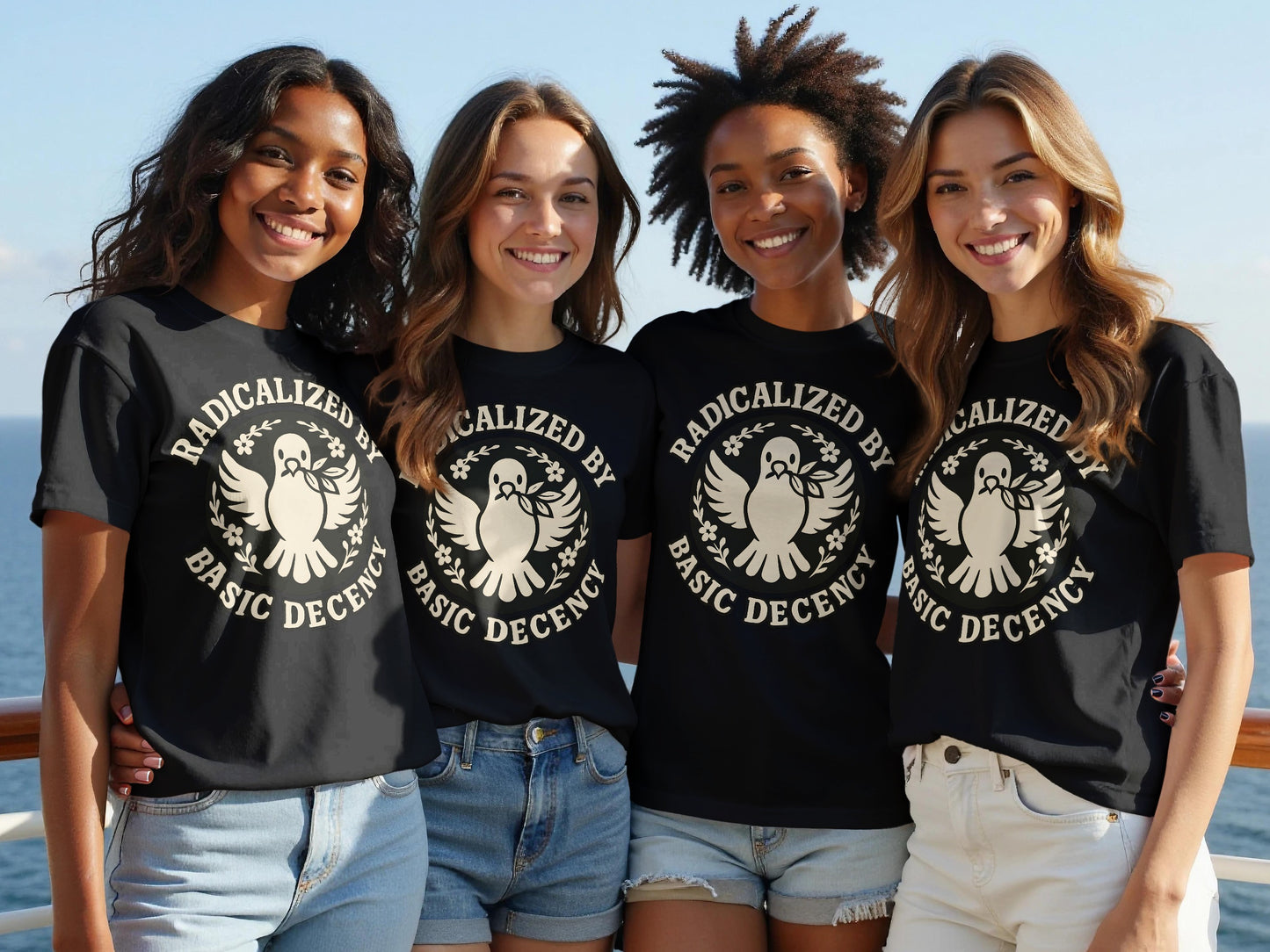 Radicalized by Basic Decency Design T-shirt product
