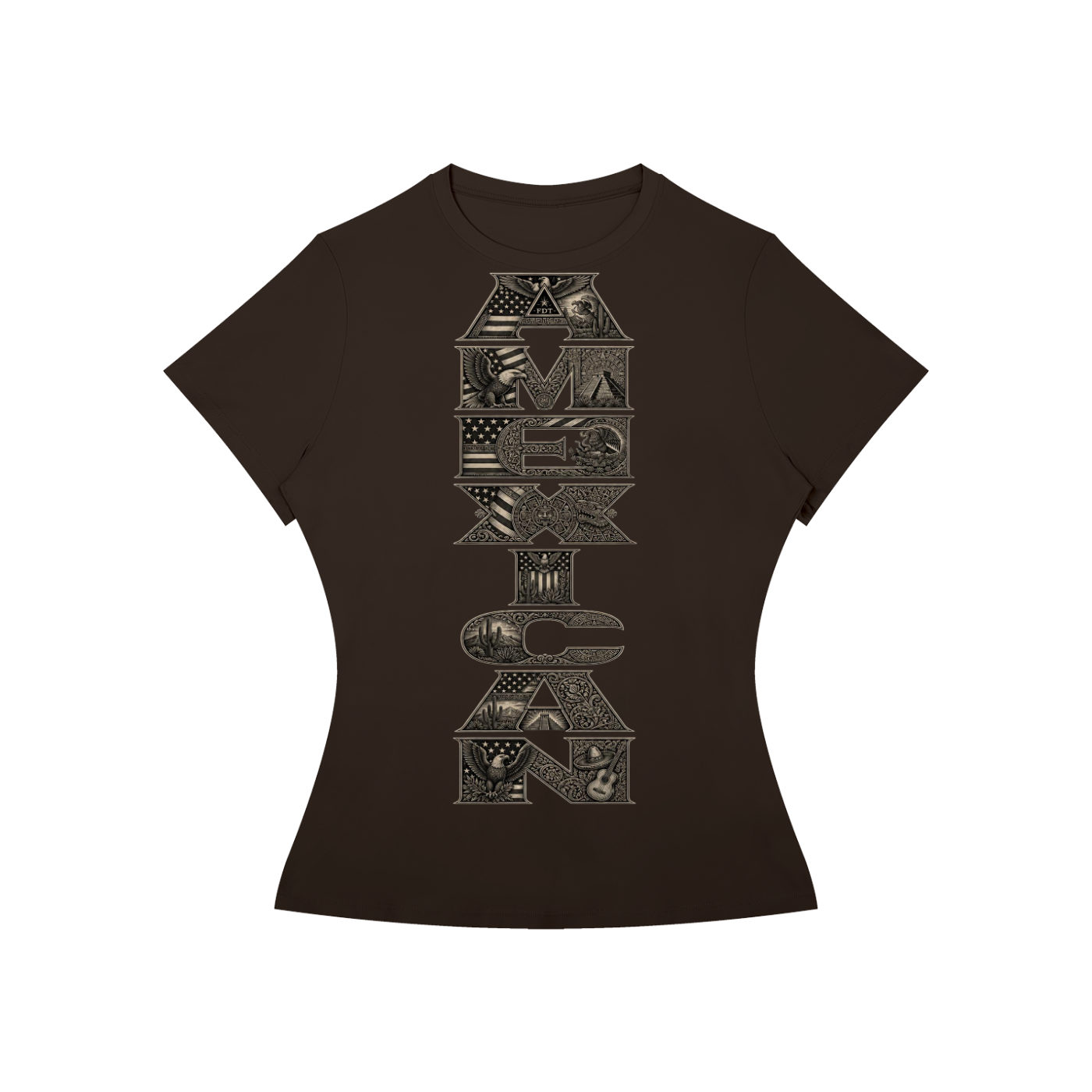 Amexican Pride Brown and Proud Women’s Slim Fit Performance T-Shirt