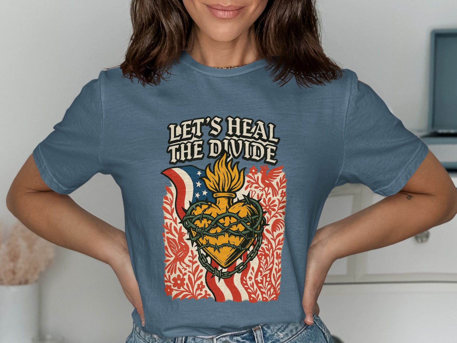 Let's Heal the Divide Graphic T Shirt product
