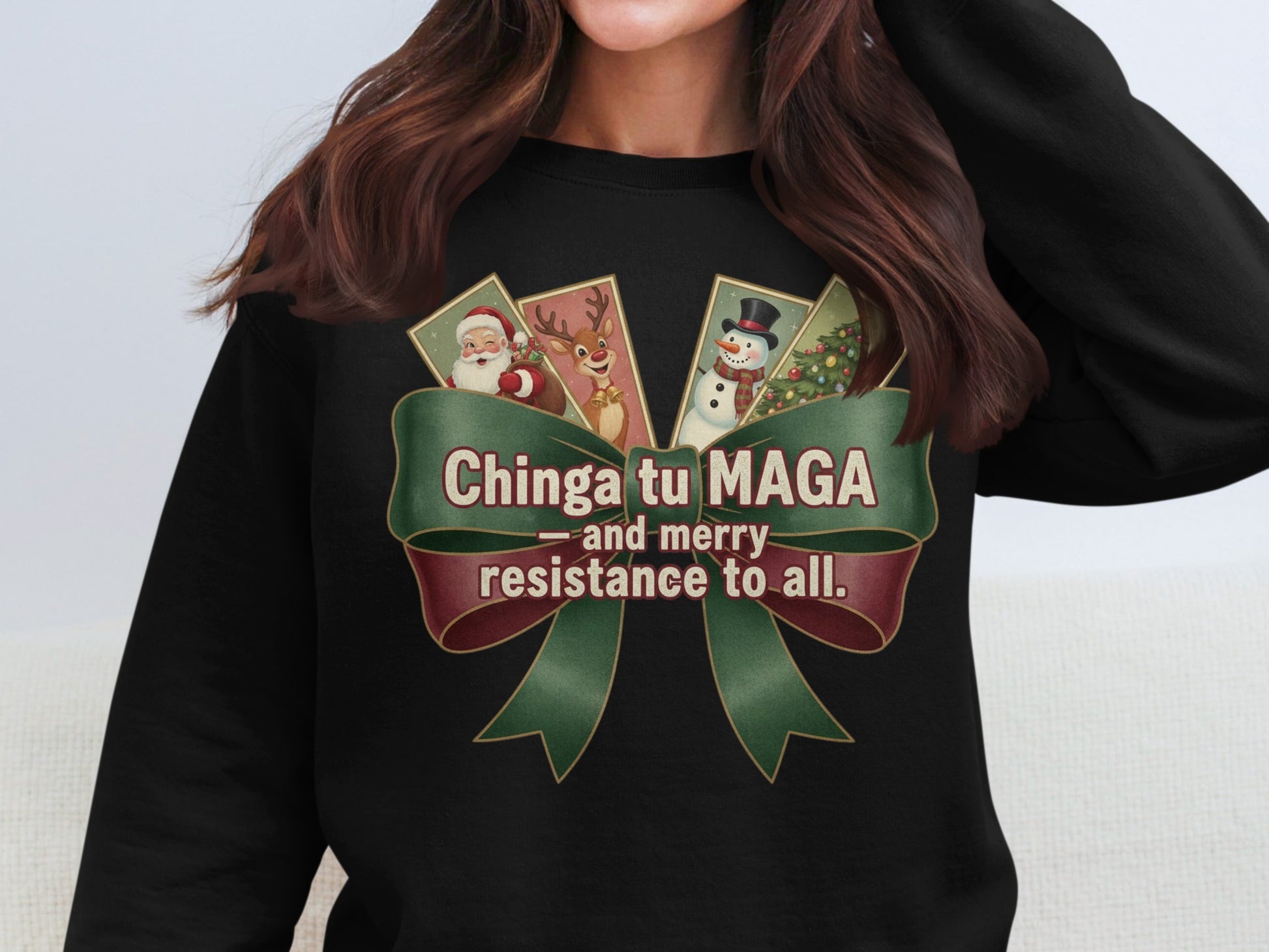 Festive Holiday Resistance Christmas Sweatshirt