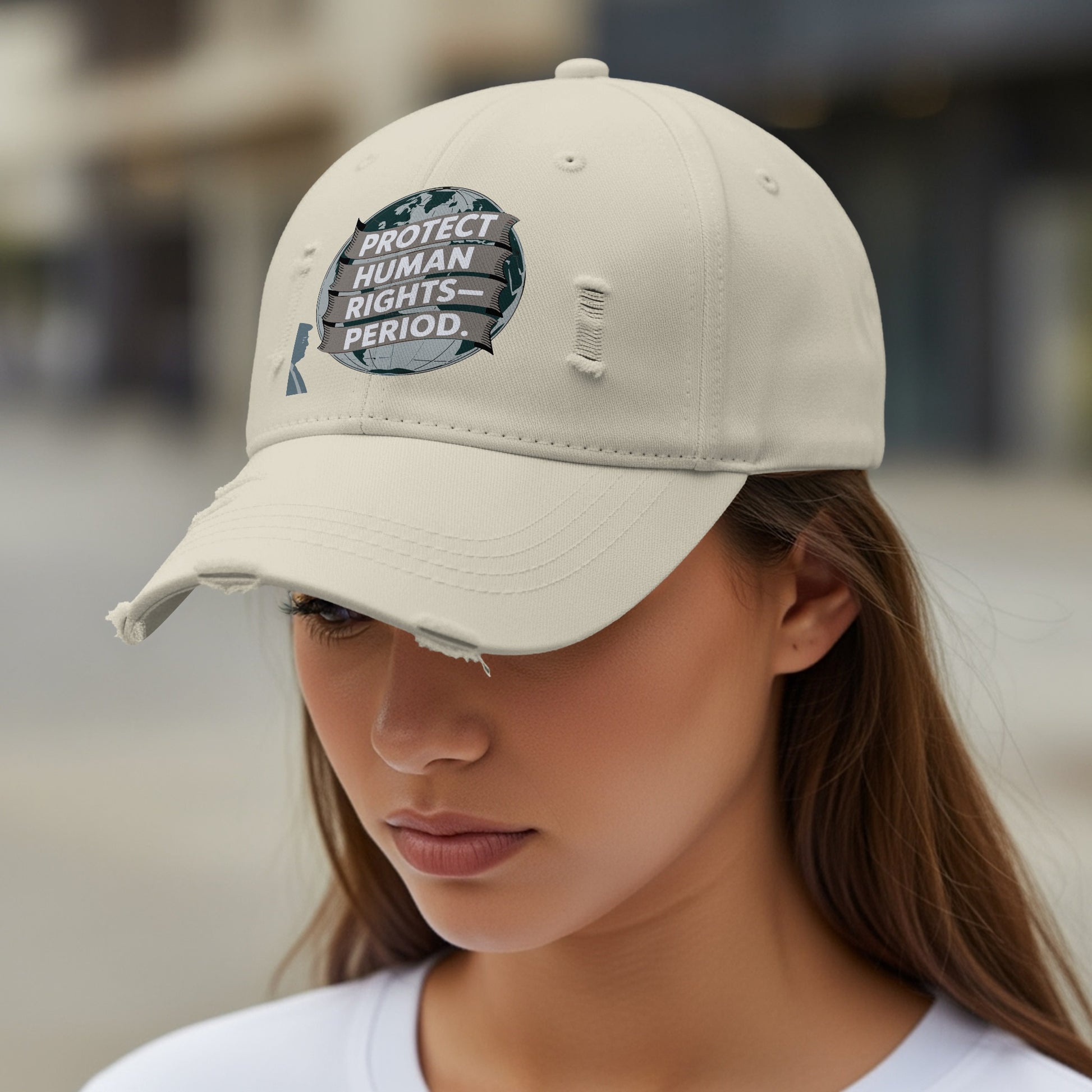 Protect Human Rights Period Patch Baseball Cap product
