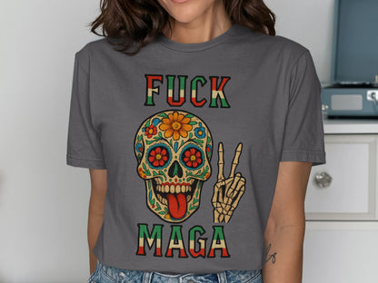 Colorful Fuck MAGA Design Graphic Tee product