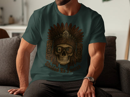 Unique Skull Art Work Stylish Design Tshirt