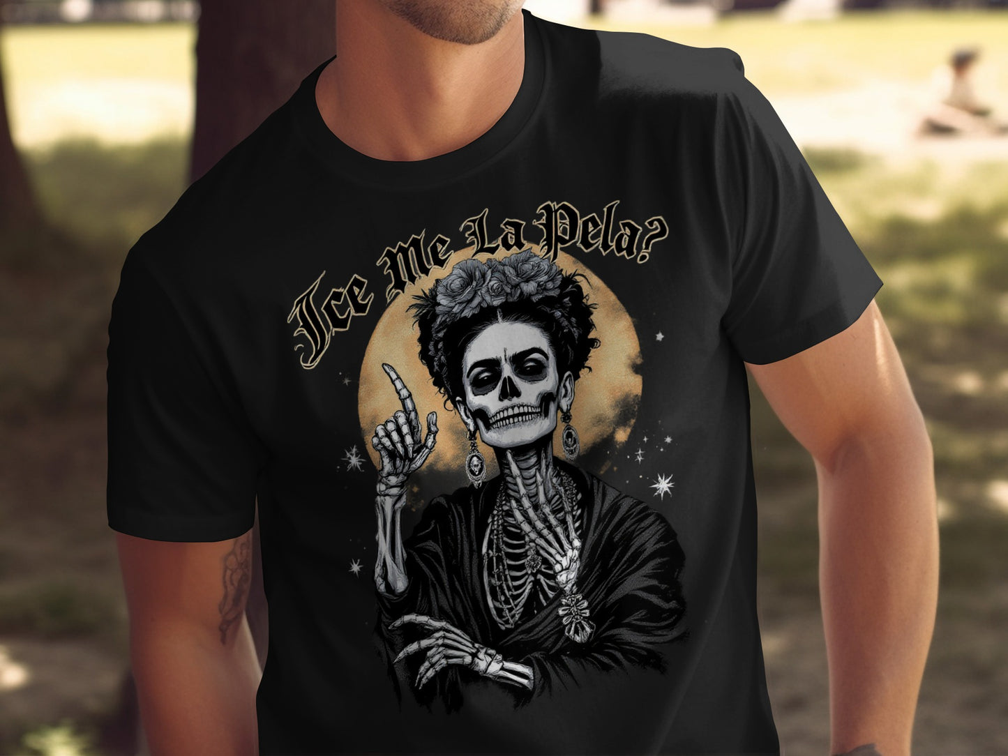 Mexican Day of the Dead Frida Skeleton Shirt product