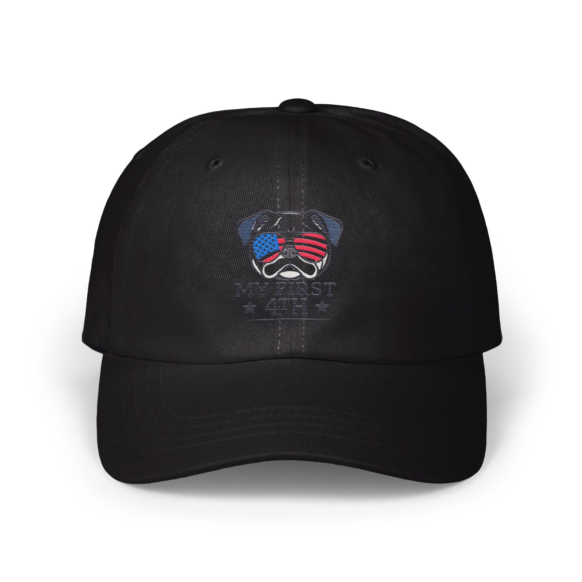 American Bulldog Design Embroidered Black Cap product