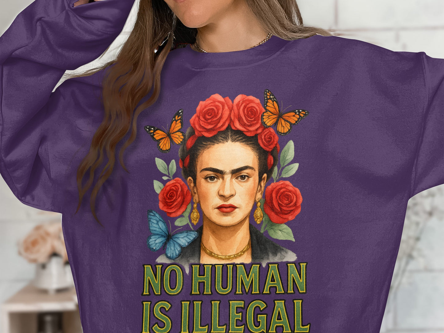 No Human Is Illegal Statement Sweatshirt Product