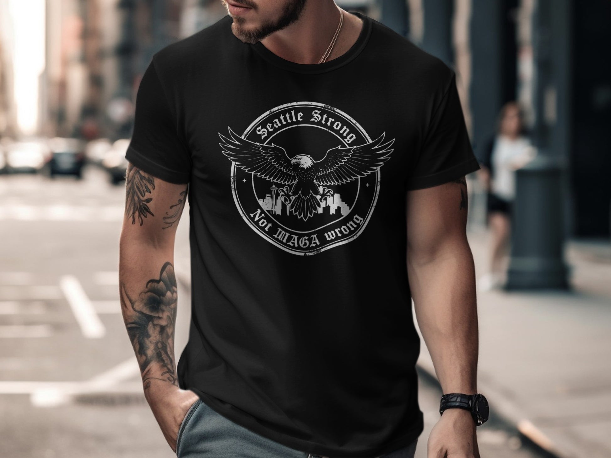 Seattle Strong Not MAGA Wrong Graphic Product