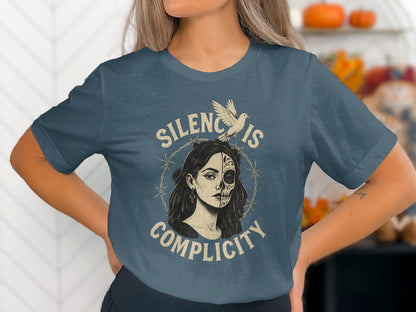 Silence Is Complicity Graphic Tee Shirt product