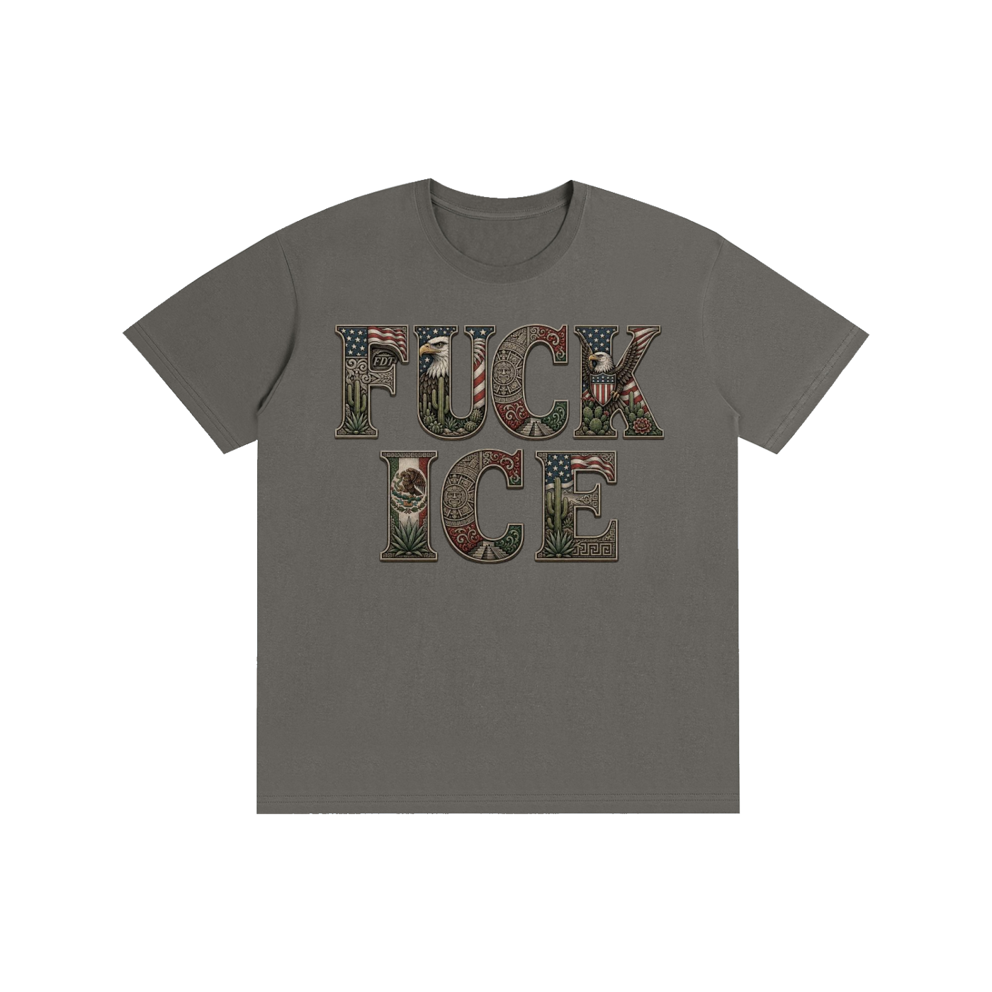 FUCK ICE with FDT Subtle The Perfect Tee; LOUDNESS Needed Now!! Pure Cotton Unisex T-Shirt