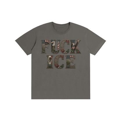 FUCK ICE with FDT Subtle The Perfect Tee; LOUDNESS Needed Now!! Pure Cotton Unisex T-Shirt