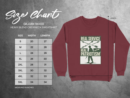 Real Service Real Patriotism Crewneck Sweatshirt product type