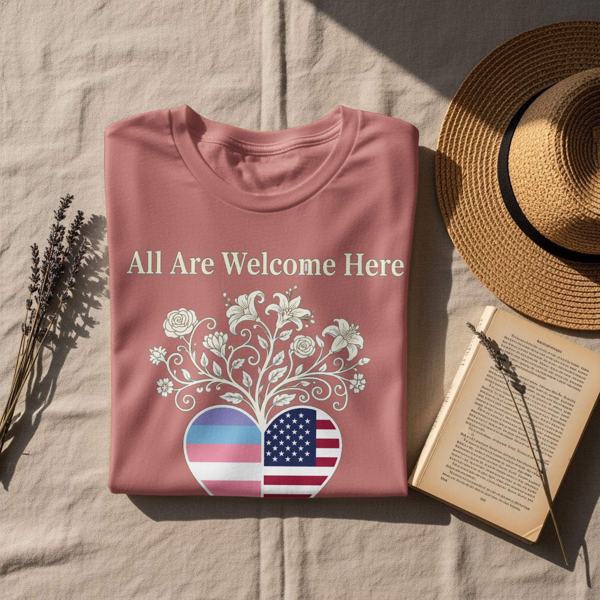 All Are Welcome Here Graphic T-Shirt product type