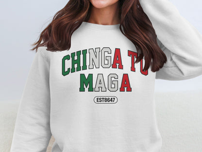 CHINGA A TU MAGA EST 8647 Statement Sweater