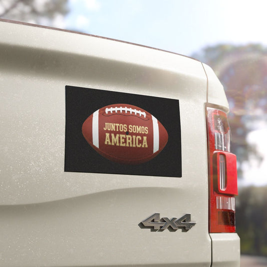 Juntos Somos America Football Sticker for Your Truck
