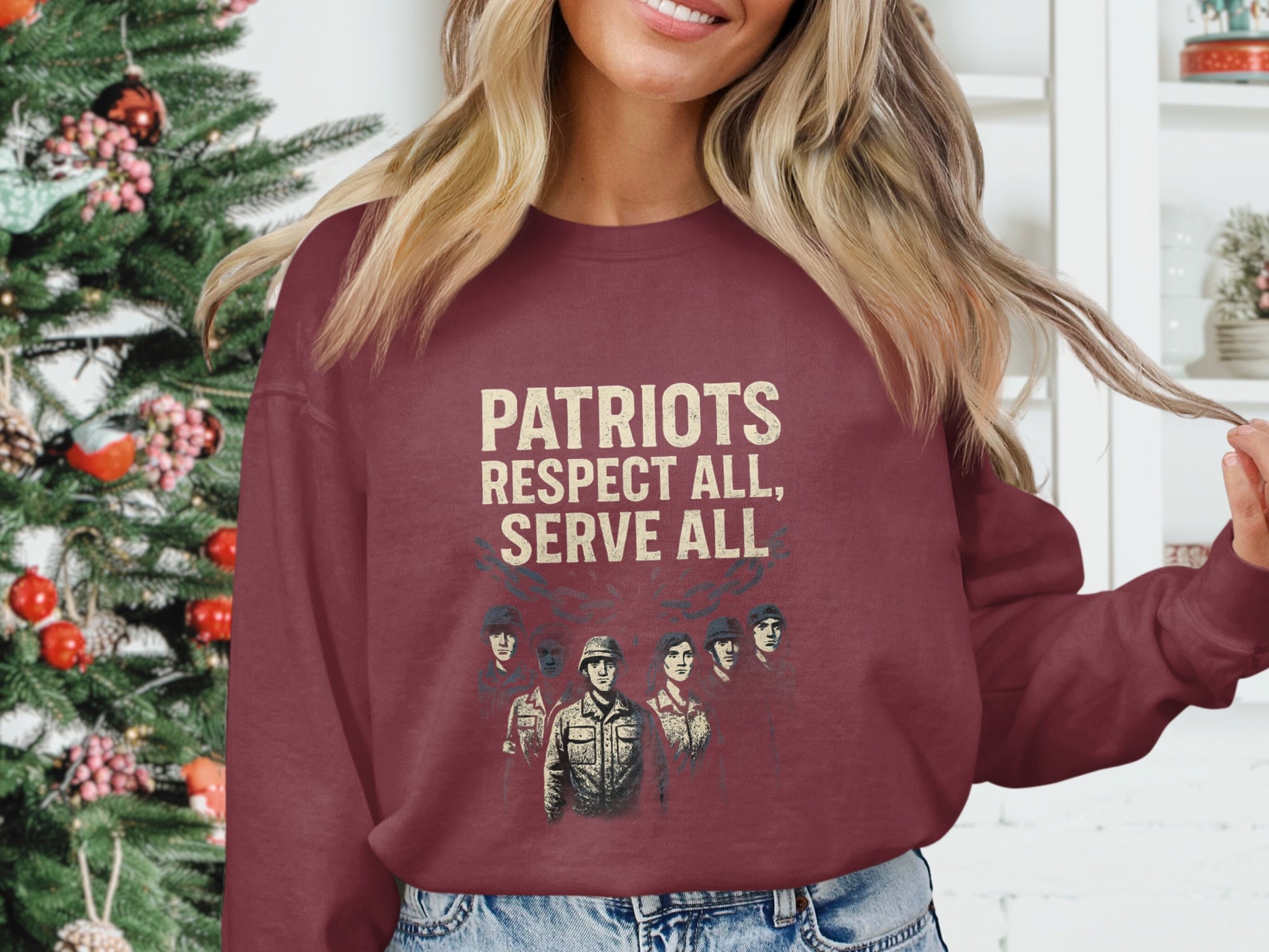 Patriots Respect All Serve All Sweatshirt product type