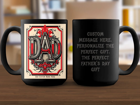 Personalized DAD Mug Custom Message Father's Day Gift product